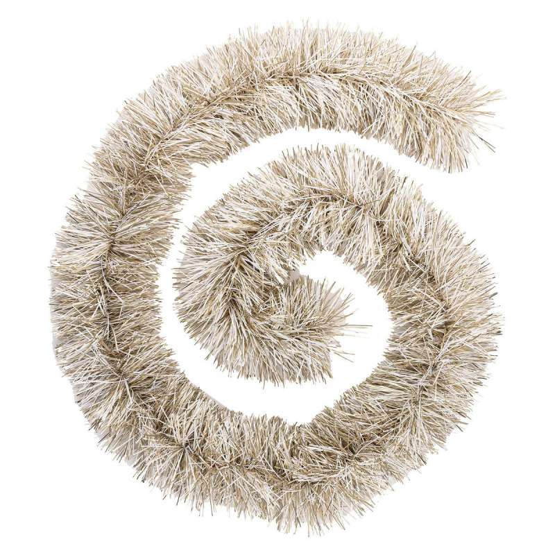 Guirlande de noël Boa brin fin or et blanc 150x8x2m - guirlande de Noël à prix de gros