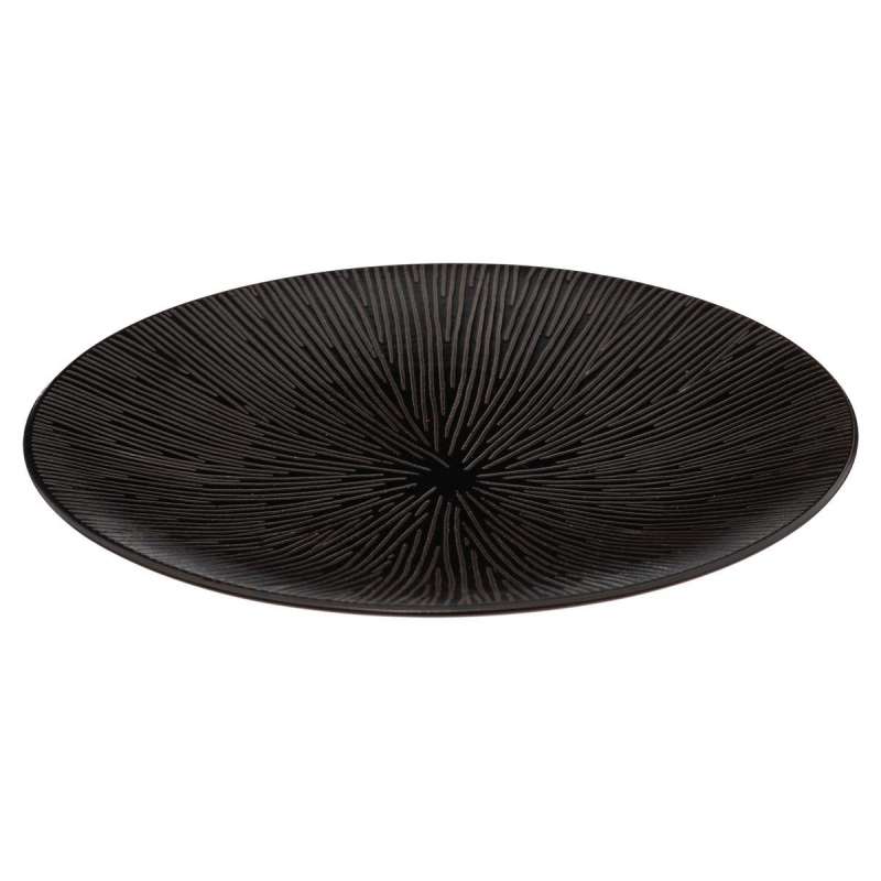 Assiette dessert atelier noir D21cm - Assiette à prix grossiste