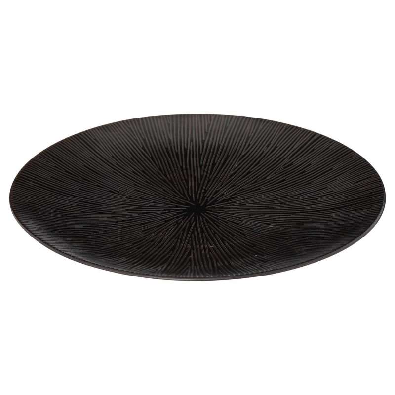 Assiette plate Atelier D27cm noir à prix grossiste - Assiette à prix de gros