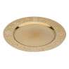 Assiette de présentation Colorama de Noël D33cm motif flocon or - Assiette à prix grossiste