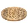 Assiettes Manguier tropiques D30cm marron - Assiette à prix grossiste