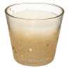 Bougie Photophore 190g paillettes doré en Verre - Bougie à prix grossiste