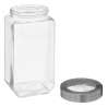 Bocal verre couvercle contour acier Miro 2L - Bocal à prix grossiste