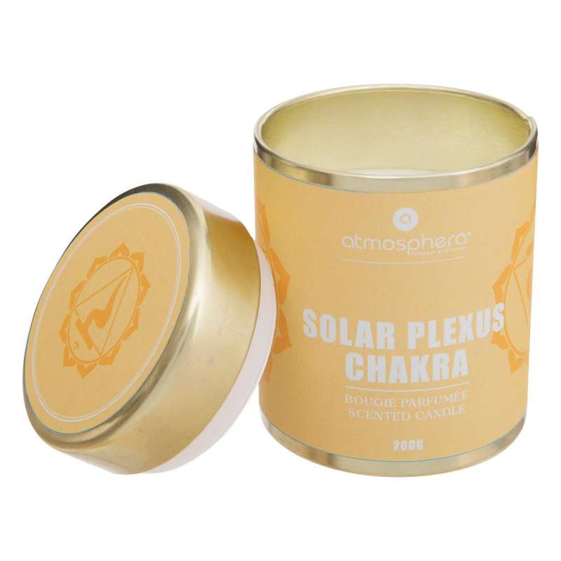 Bougie parfumée Chakra chakra du plexus solaire 200g - Bougie à prix grossiste Bougie parfumée Chakra chakra du plexus solaire 200g - Bougie à prix grossiste