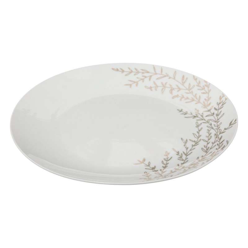 Assiette plate Bois de Rose en porcelaine D27cm à prix de gros - Assiette à prix grossiste