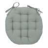 Galette de chaise Anjali en coton D38cm vert céladon - Chaise longue à prix de gros Galette de chaise Anjali en coton D38cm vert céladon - Chaise longue à prix de gros