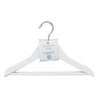 Lot de 4 cintres en bois L32cm blanc - Cintre à prix grossiste Lot de 4 cintres en bois L32cm blanc - Cintre à prix grossiste
