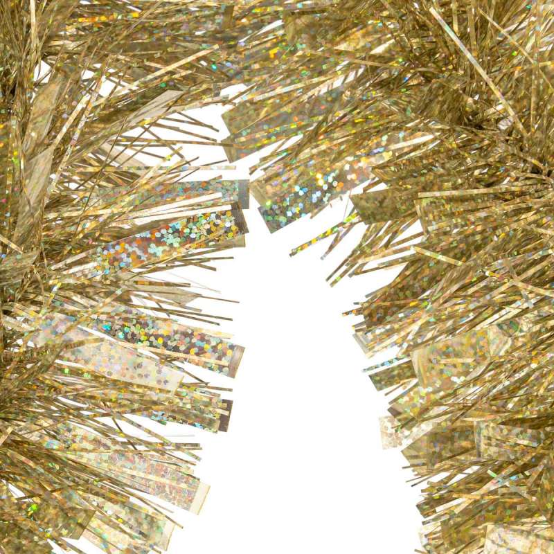 Guirlande de noël longue laser doré 100x6x3m - guirlande de Noël à prix grossiste