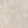 Chemin de table Refuge beige motifs blancs 40x200cm - chemin de table à prix de gros