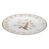 Assiette de présentation Colorama de Noël D33cm blanc et or - Assiette à prix de gros Assiette de présentation Colorama de Noël D33cm blanc et or - Assiette à prix de gros
