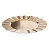 Assiette de présentation Colorama de Noël D33cm or bord ondulé - Assiette à prix grossiste Assiette de présentation Colorama de Noël D33cm or bord ondulé - Assiette à prix grossiste