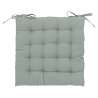 Galette de chaise Anjali en coton 38x38cm vert céladon - Chaise longue à prix de gros Galette de chaise Anjali en coton 38x38cm vert céladon - Chaise longue à prix de gros
