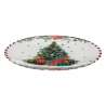 Assiette de présentation Marché de Noël D33cm motif sapin - Assiette à prix de gros