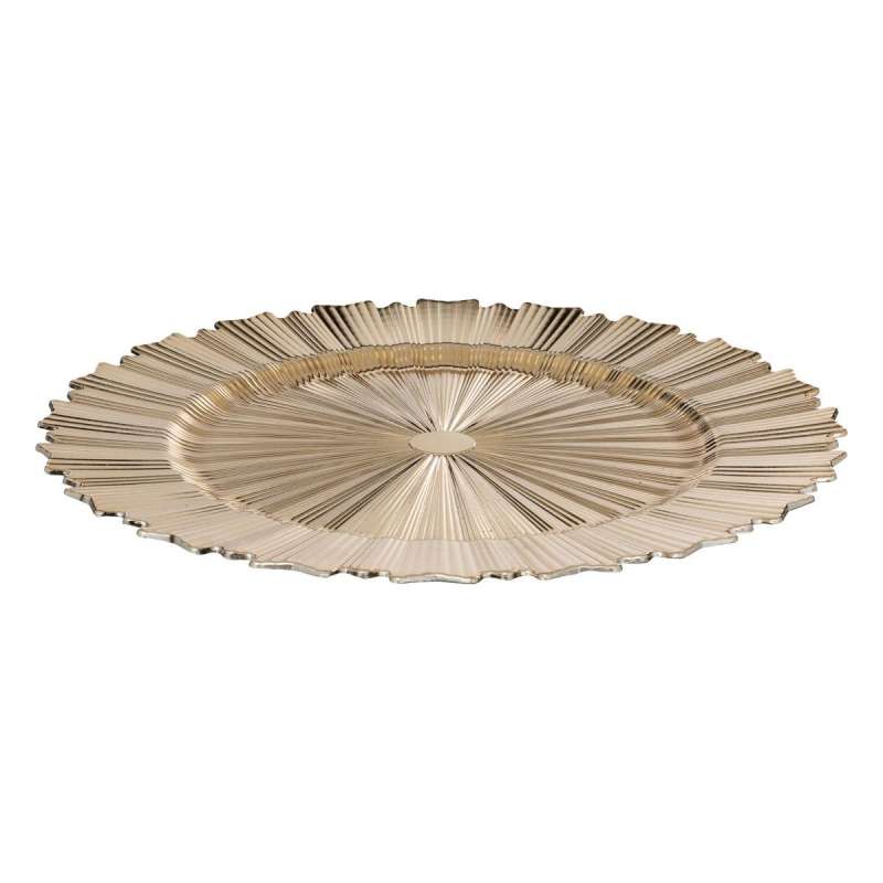 Assiette de présentation Nouvelle Orléans D33cm motif flocon - Assiette à prix grossiste