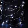 Guirlande lumineuse intérieur 10m blanc froid 100 LED à piles - guirlande électrique à prix grossiste