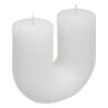 Bougie en U Demi 400g blanc - Bougie à prix de gros