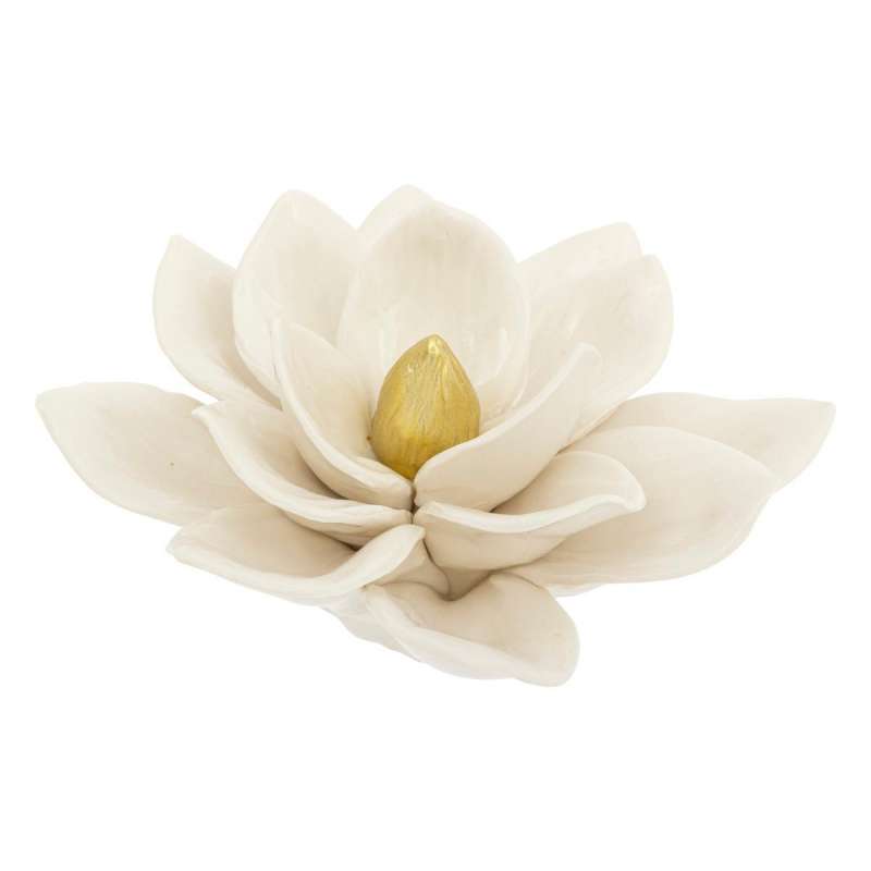 Déco à poser Fleur D14,5cm blanc - fleur artificielle à prix grossiste Déco à poser Fleur D14,5cm blanc - fleur artificielle à prix grossiste