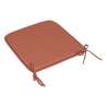 Galette de chaise Micro terracotta 39x39cm - Chaise longue à prix grossiste Galette de chaise Micro terracotta 39x39cm - Chaise longue à prix grossiste