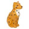 Tirelire enfant léopard Leho jaune ocre H18cm - Tirelire à prix de gros