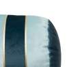 Coussin velours Nelya bleu D40cm - Coussin à prix de gros