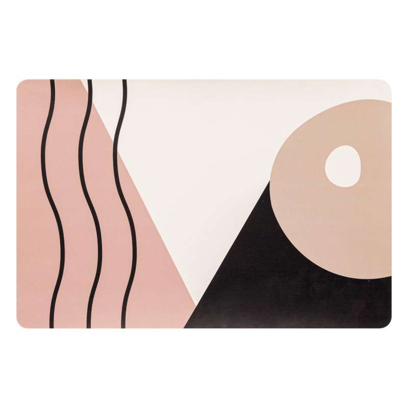 Set de table Wavy Bliss rose clair 45x30cm à prix grossiste - set de table à prix de gros