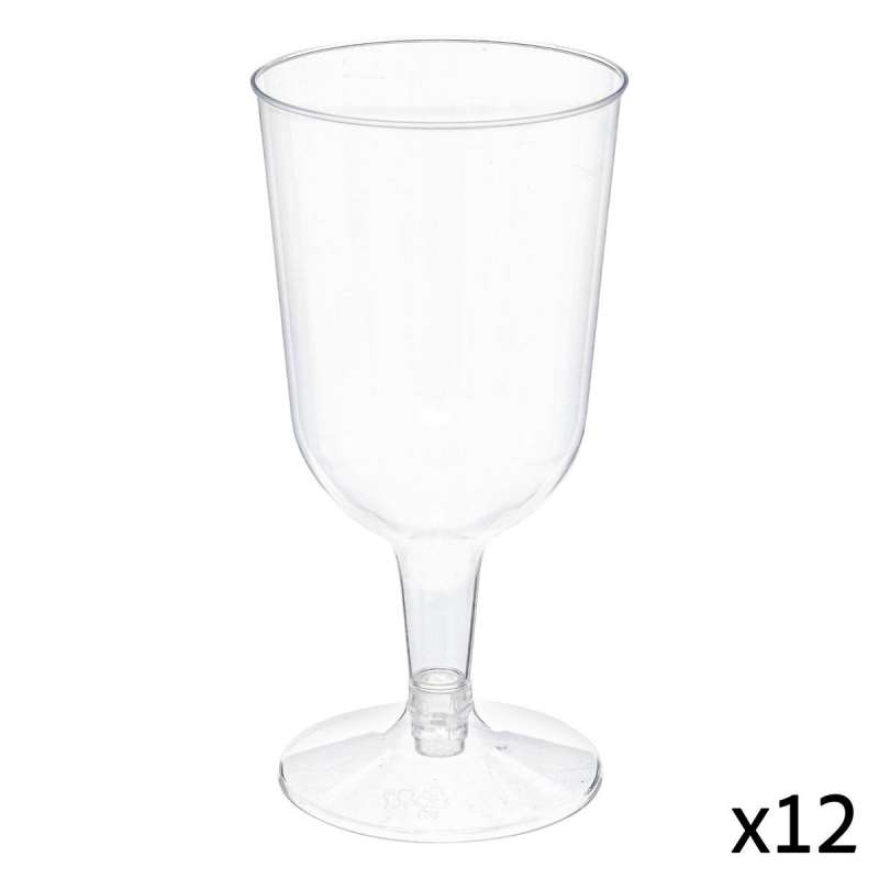 12 verres à vin réutilisables Cocktail 15cl à prix grossiste - Verre à vin à prix de gros