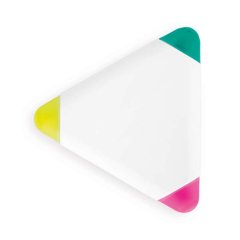 Surligneur triangular 3 colores 79x79 mm - Fieltro a precios de mayorista