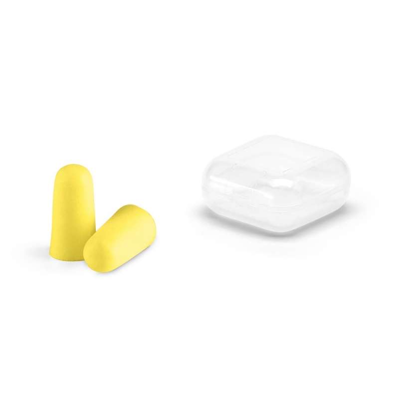 14mm Foam Earplugs in PVC Box at wholesale prices - Noise-canceling earplug at wholesale prices