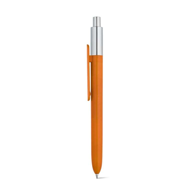 KIWU Chrome. Stylo en ABS avec finition brillante et partie supérieure laquée avec finition chromée - Stylo à prix grossiste