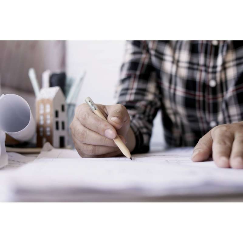 Mini blyertspenna HB 100 mm med sudd - Blyertspenna till grossistpris