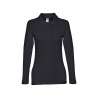 Kvinnlig långärmad polo stl S-XXL - Dam polo till grossistpris