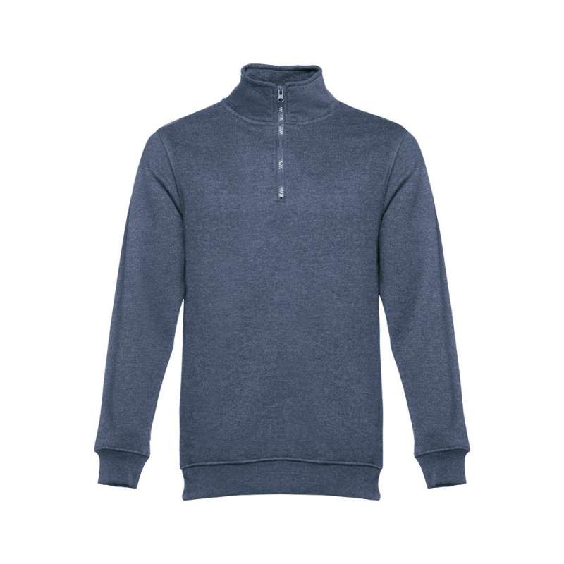Unisex sweatshirt 50/50, 320g, 1/4 lynlås - Hoodie med hætte til engrospris