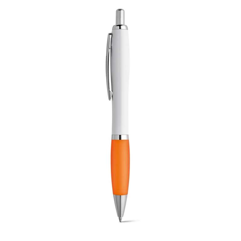 Colored Grip White Ballpoint Pen 12mm x 140mm - Ballpoint pen at wholesale prices