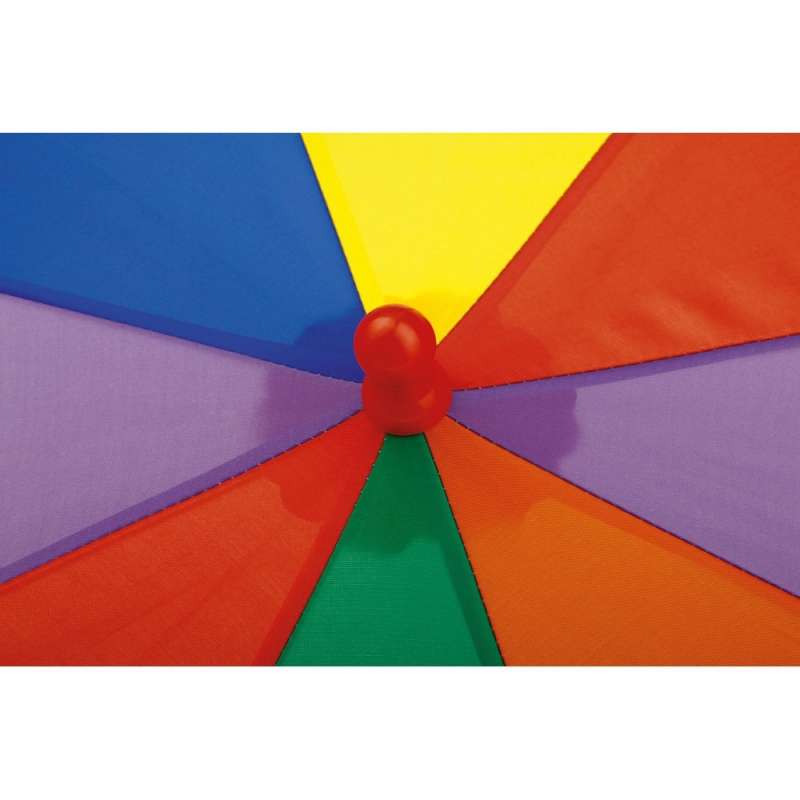 Bunter Polyester-Regenschirm 680 x 550 mm zu Großhandelspreisen - Regenschirm für Kinder zu Großhandelspreisen