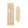 Juego de cubiertos desechables de madera 62x216 mm - Producto de madera a precios de mayorista Juego de cubiertos desechables de madera 62x216 mm - Producto de madera a precios de mayorista