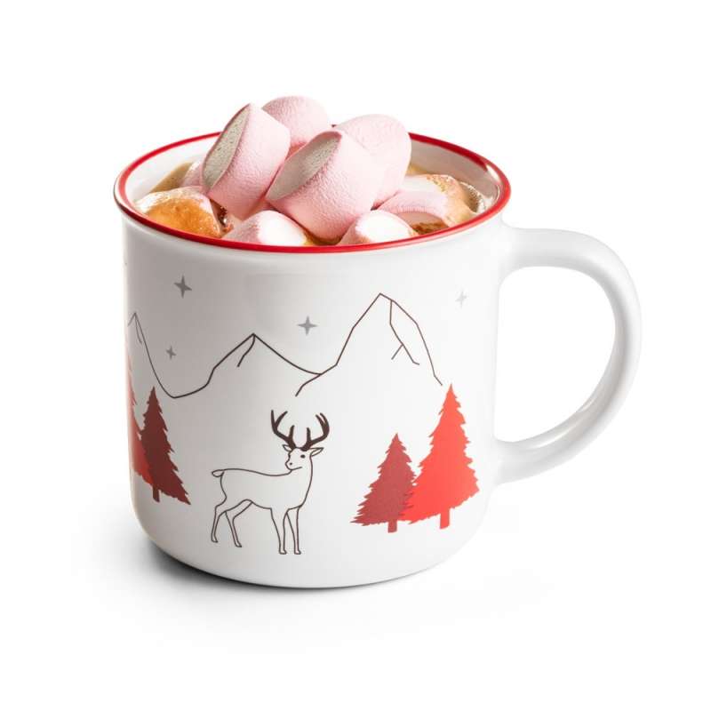 Xmas ceramic mug - ceramic or porcelain mug at wholesale prices