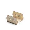 Dekorativt hus i plywood 93x114x119mm - Julaccessoar till grossistpris Dekorativt hus i plywood 93x114x119mm - Julaccessoar till grossistpris