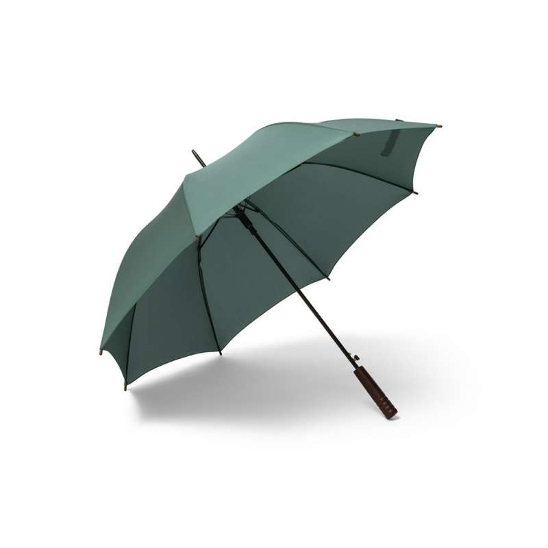 Automatic Open 1050mm rPET Umbrella with Wood Handle - Automatic umbrella at wholesale prices