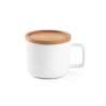 Keramiktasse 250 ml mit Bambusdeckel - Tasse zu Großhandelspreisen Keramiktasse 250 ml mit Bambusdeckel - Tasse zu Großhandelspreisen