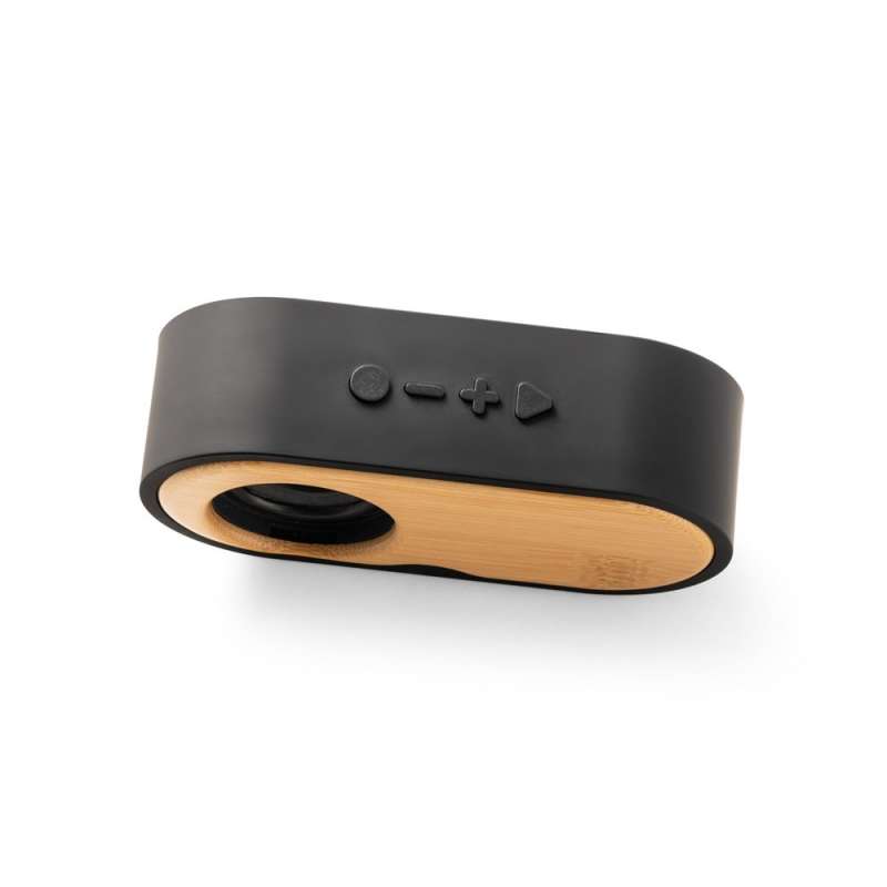 Bärbar högtalare i bambu 135x40x65 mm till grossistpris - Högtalare till grossistpris