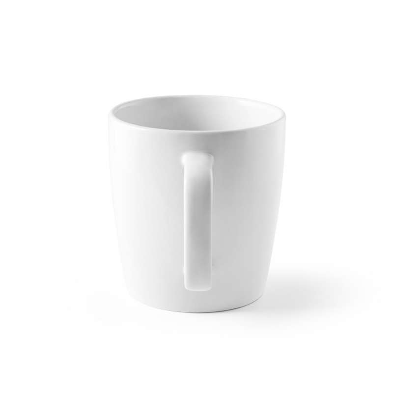 DHONI WHITE. Mug en céramique 450 mL à prix de gros - mug en céramique ou porcelaine à prix grossiste