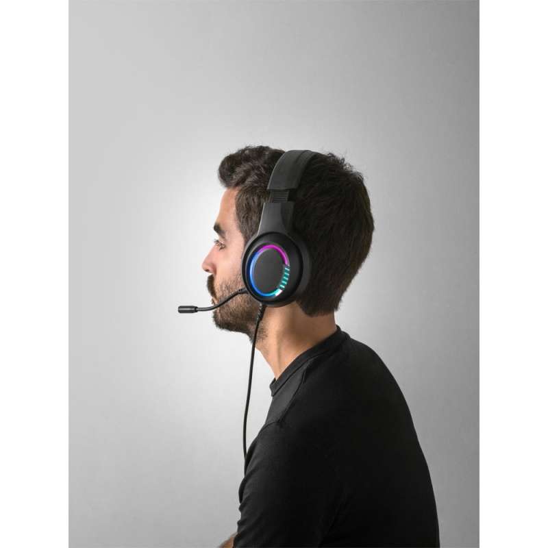 Headset Gaming RGB com Microfone 2m - Auriculares a preço grossista