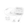 Auriculares ABS reciclado com microfone integrado - Acessório reciclável a preço grossista