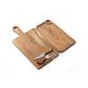 Tabla de acacia con reborde 150x267 mm - tabla de quesos a precios de mayorista