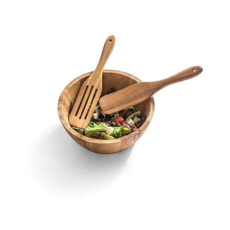 BATALI. Set de deux couverts en bois d'acacia - Cuillère en bois à prix de gros