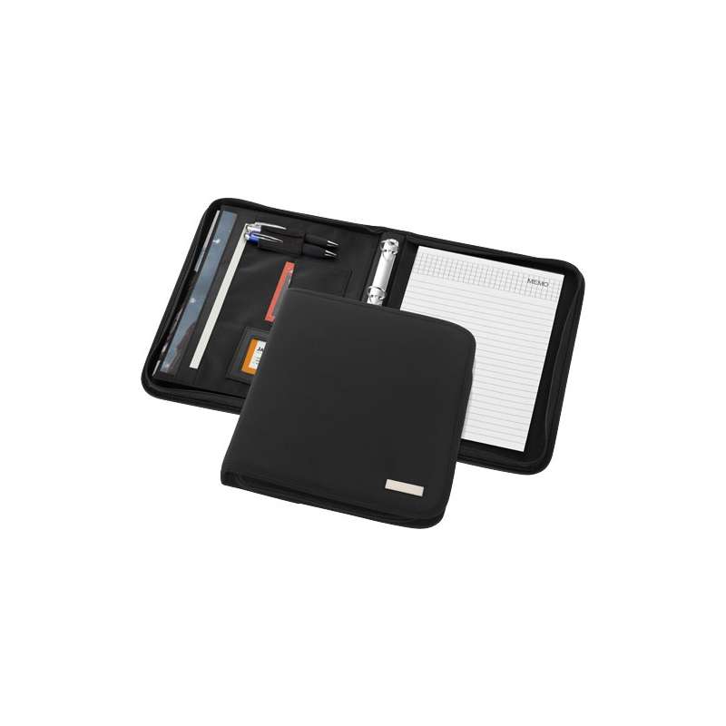 Conférencier A4 zippé de luxe Sandford - Bullet - Conférencier à prix grossiste Conférencier A4 zippé de luxe Sandford - Bullet - Conférencier à prix grossiste