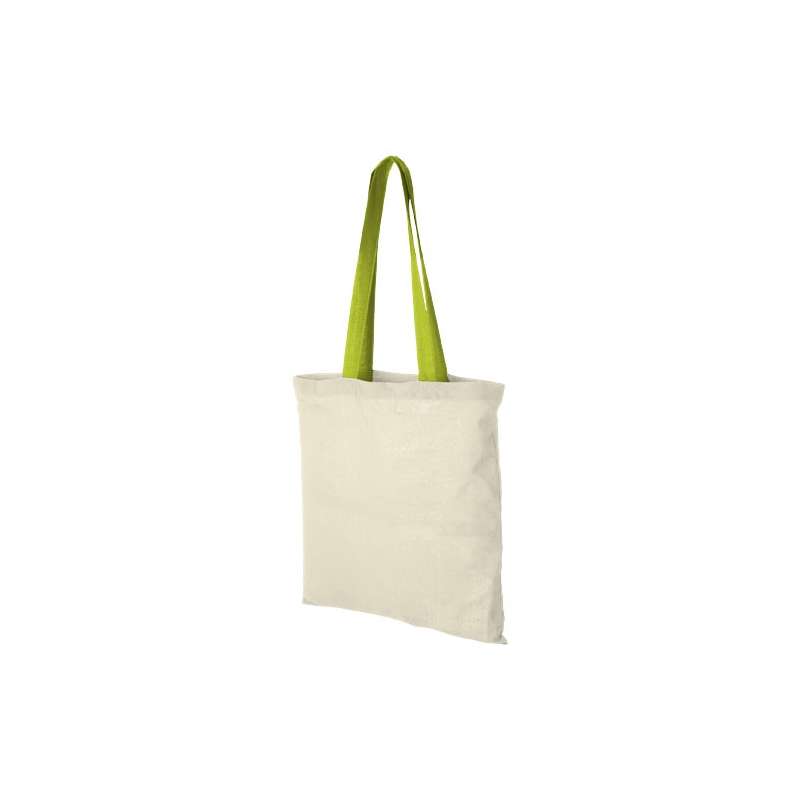Katoenen tas 38x42 cm met gekleurde handvatten tegen groothandelsprijzen - Katoenen tas tegen groothandelsprijzen Katoenen tas 38x42 cm met gekleurde handvatten tegen groothandelsprijzen - Katoenen tas tegen groothandelsprijzen