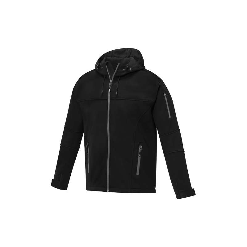 Herren Softshell-Jacke 360g/m² in Schwarz - Softshell zu Großhandelspreisen