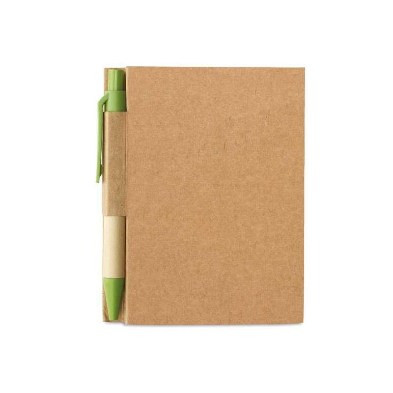 Bloc-notes 11 x 8,5 cm con penna a prezzi all'ingrosso - Prodotto riciclato a prezzi all'ingrosso Bloc-notes 11 x 8,5 cm con penna a prezzi all'ingrosso - Prodotto riciclato a prezzi all'ingrosso
