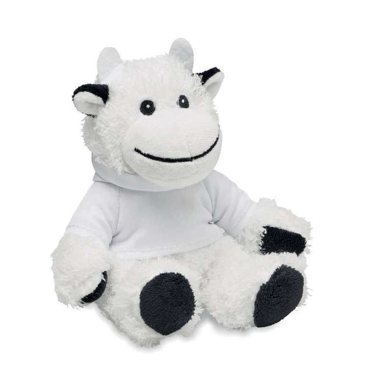 Plüsch-Vache 30 cm mit Kapuzenpullover - Artikel für Sublimation zu Großhandelspreisen Plüsch-Vache 30 cm mit Kapuzenpullover - Artikel für Sublimation zu Großhandelspreisen